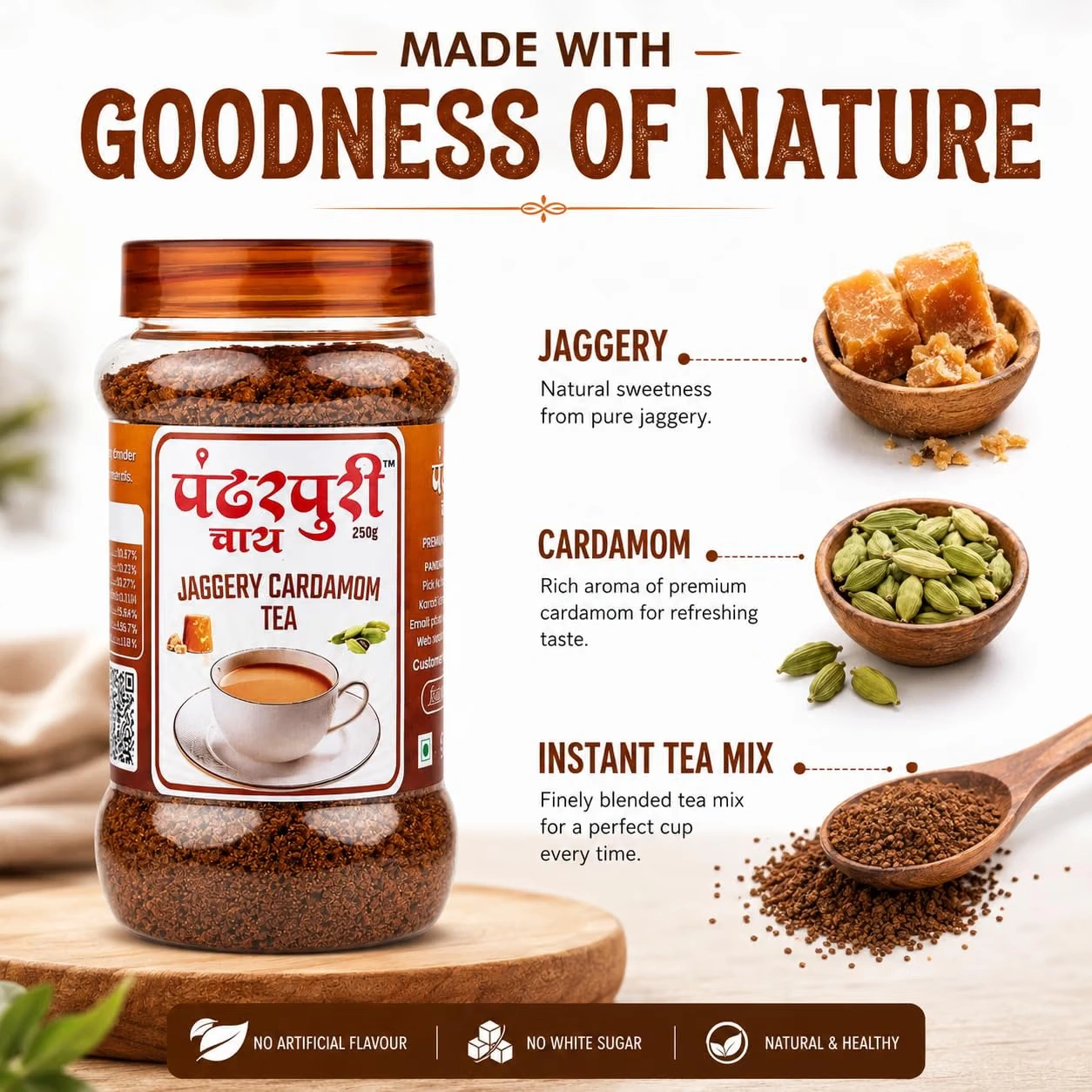 Pure Natural Jaggery (Gud) Powder – 250g - Image 4