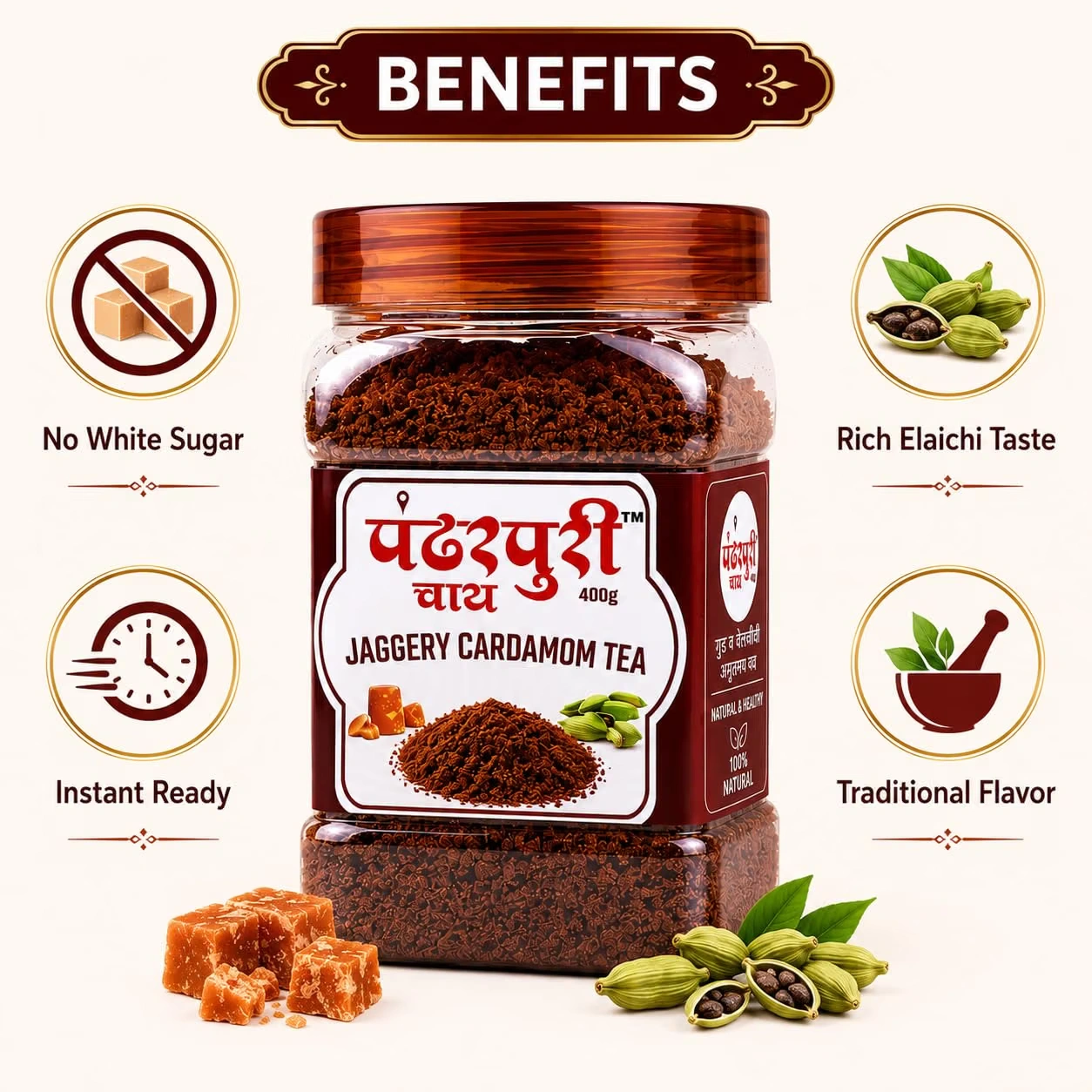 Pure Natural Jaggery (Gud) Powder – 400g - Image 5
